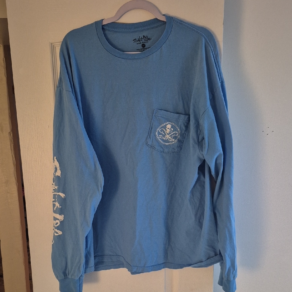 Salt Life Ocean Blue Long Sleeve Tee Sz. XXL